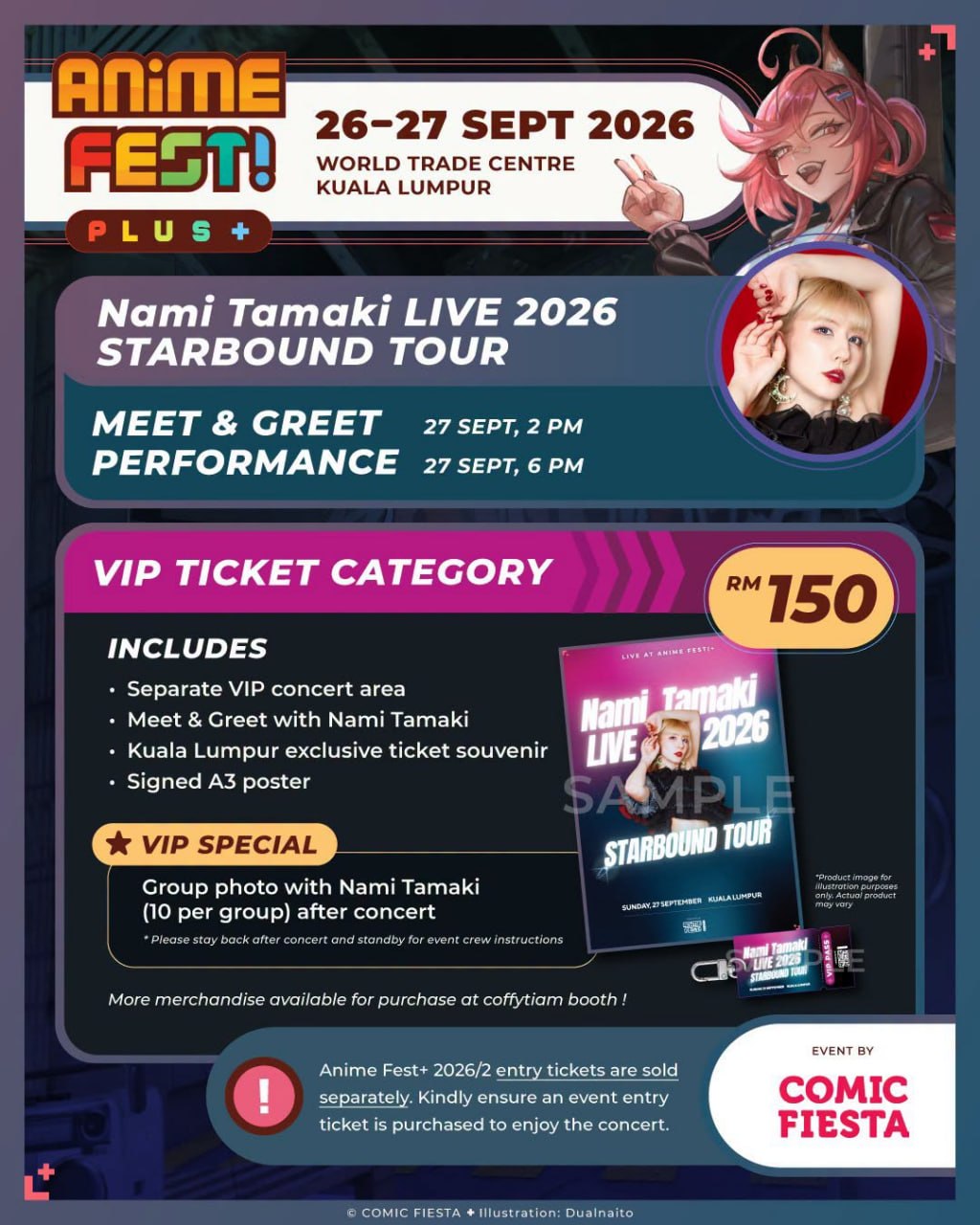 Nami Tamaki concert poster